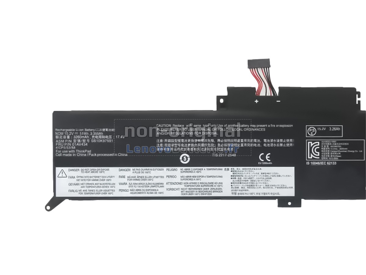 Batterie pour ordinateur portable Lenovo SB10K97590