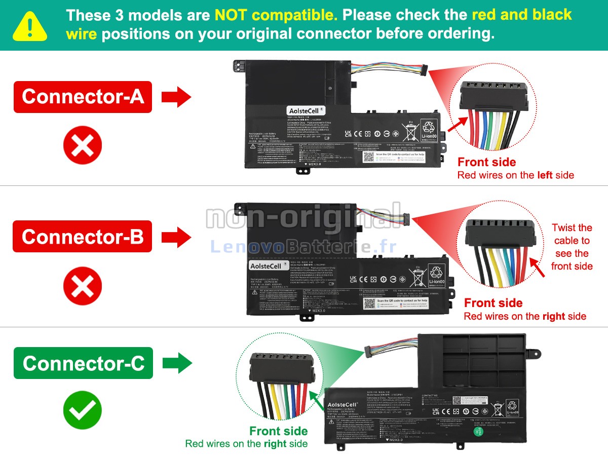 Batterie pour ordinateur portable Lenovo L15L2PB1