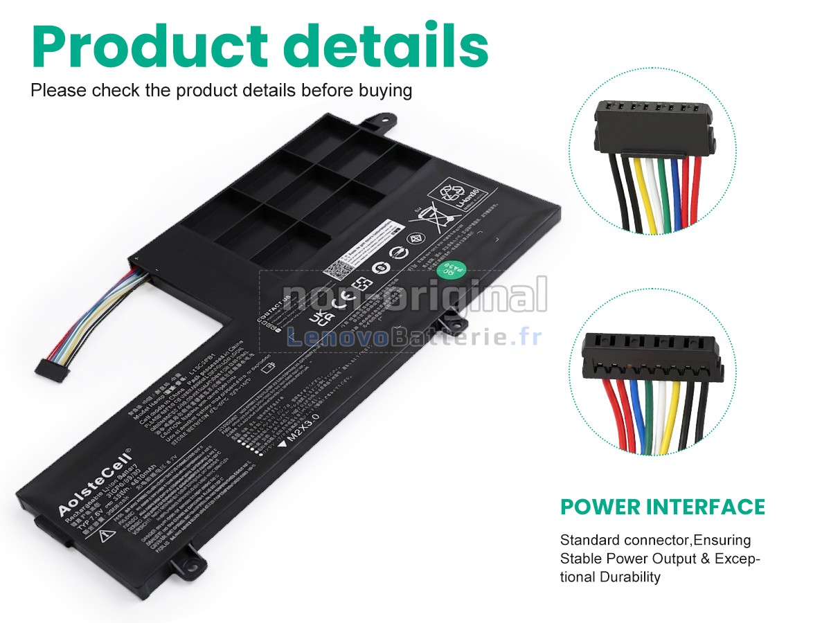 Batterie pour ordinateur portable Lenovo L15L2PB1