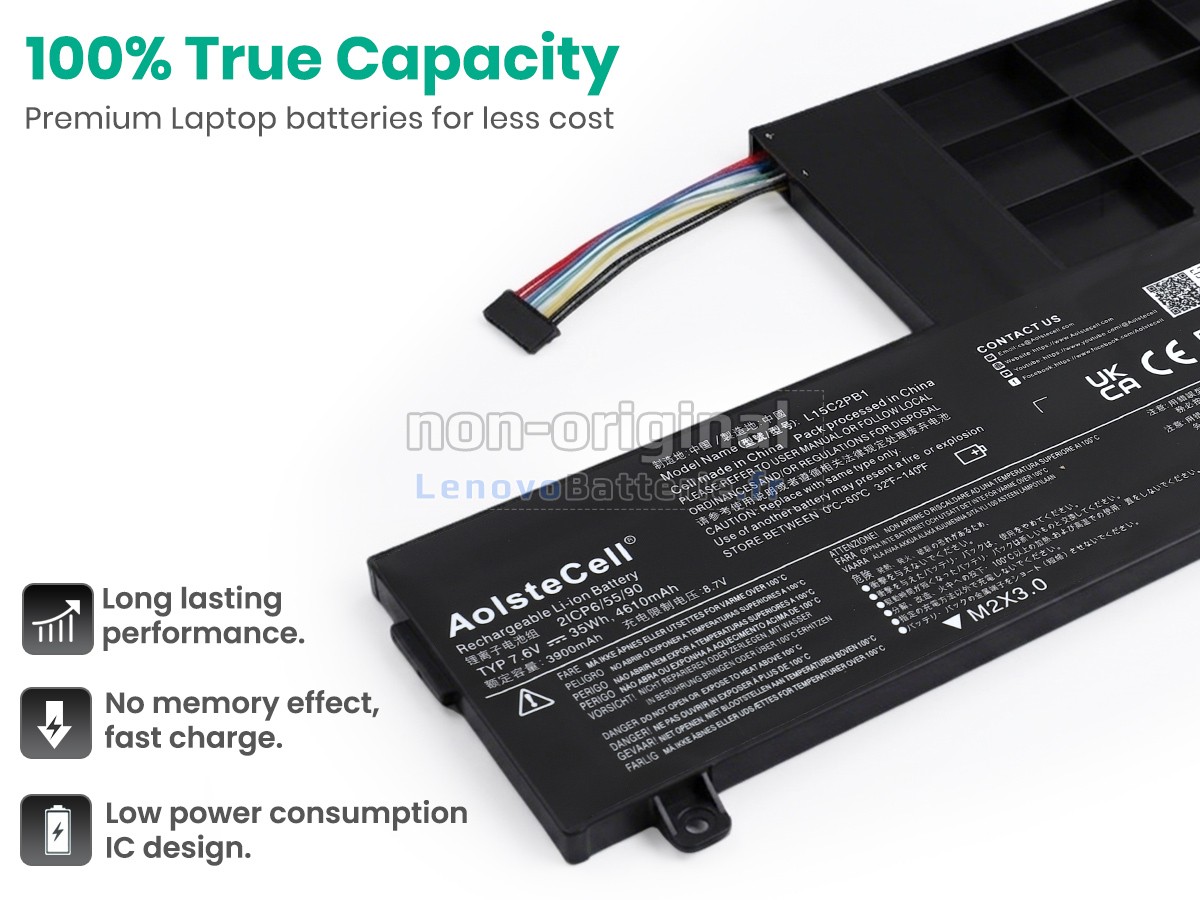 Batterie pour ordinateur portable Lenovo L15L2PB1