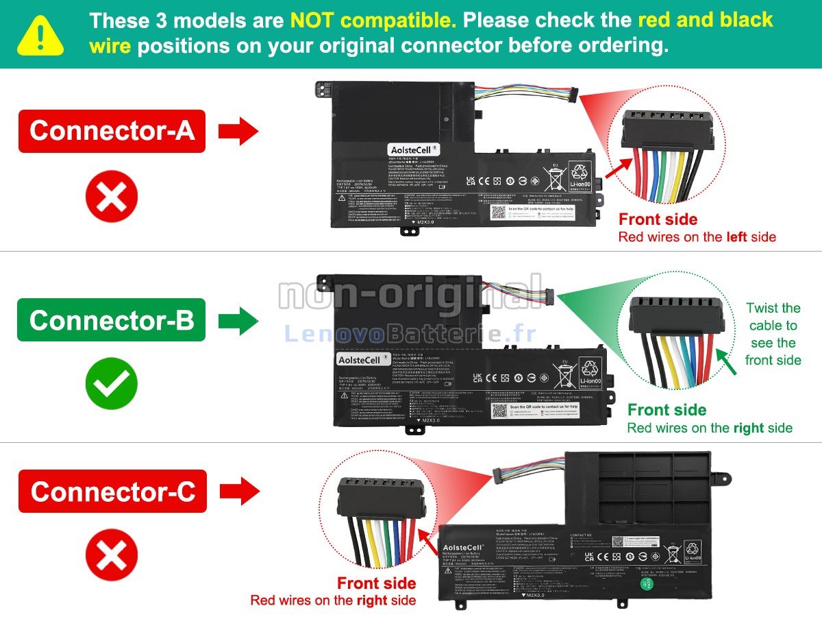 Batterie pour ordinateur portable Lenovo L15L2PB1