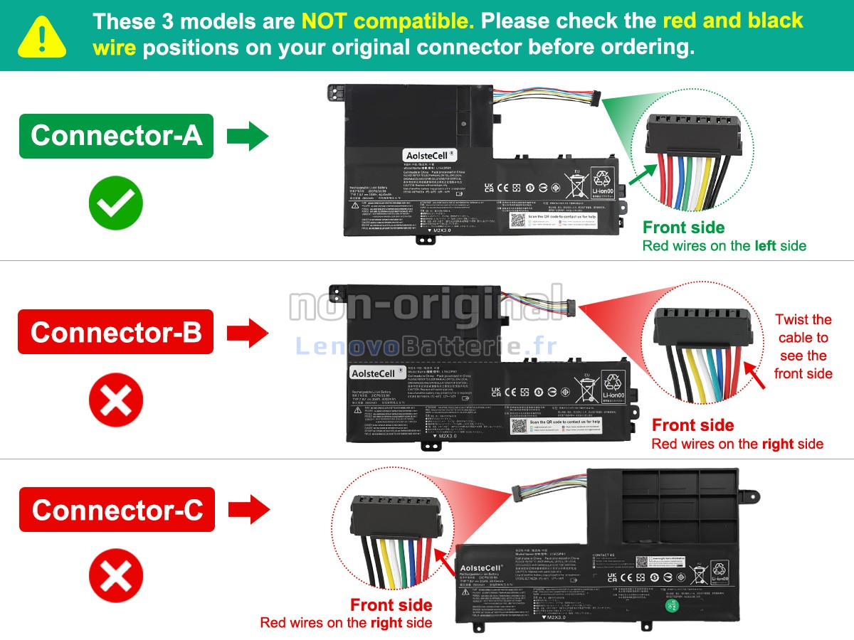 Batterie pour ordinateur portable Lenovo L15L2PB1