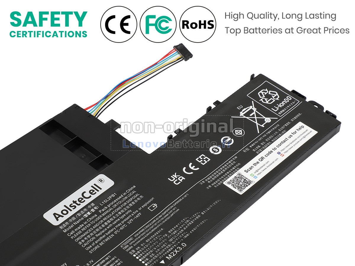 Batterie pour ordinateur portable Lenovo L15L2PB1