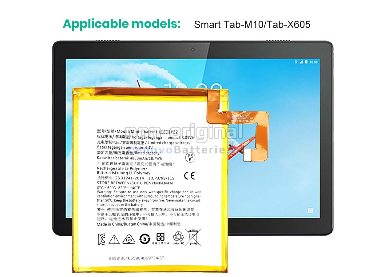 Batterie pour ordinateur portable Lenovo TB328FU