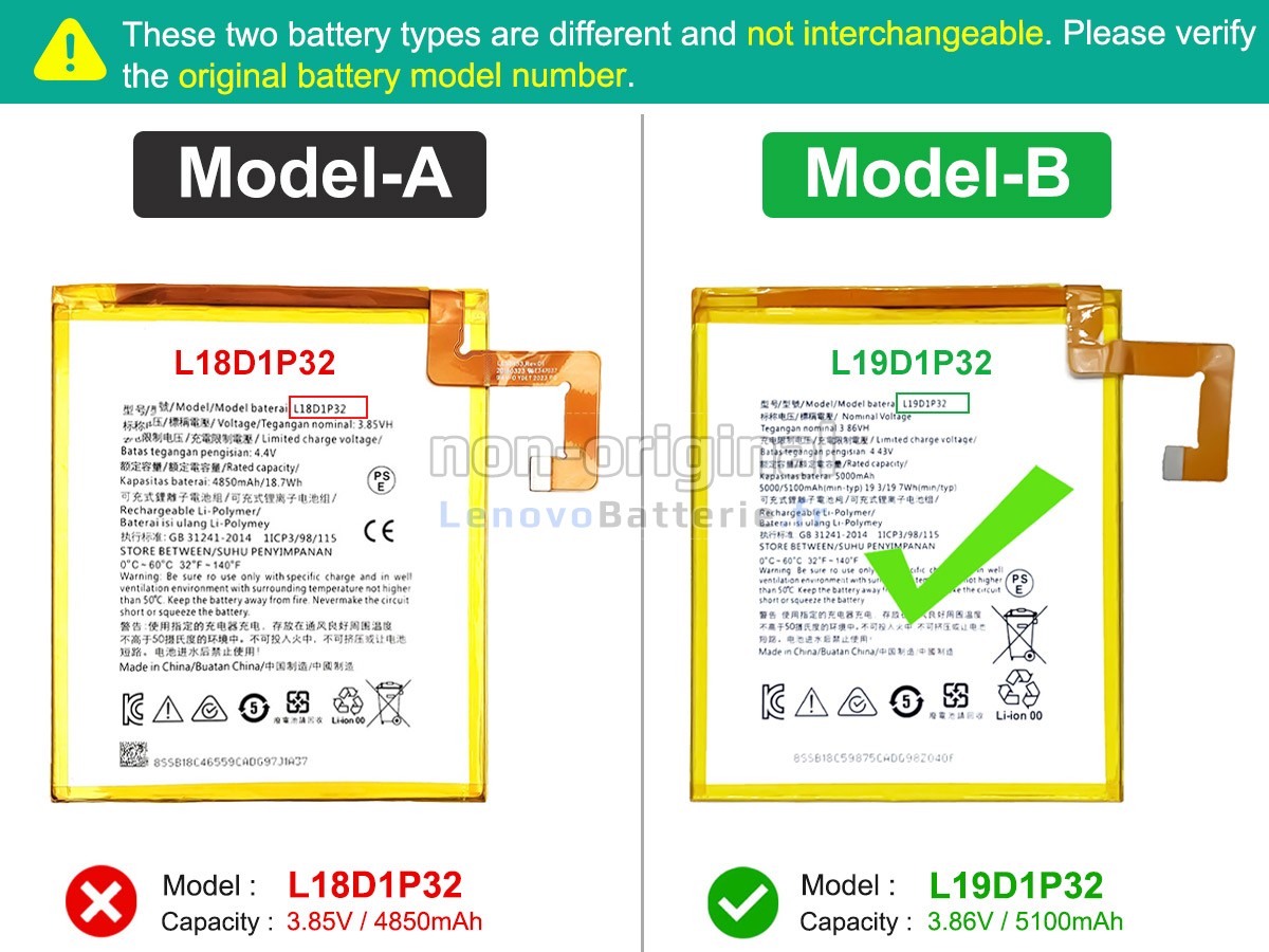 Batterie pour ordinateur portable Lenovo TB328FU