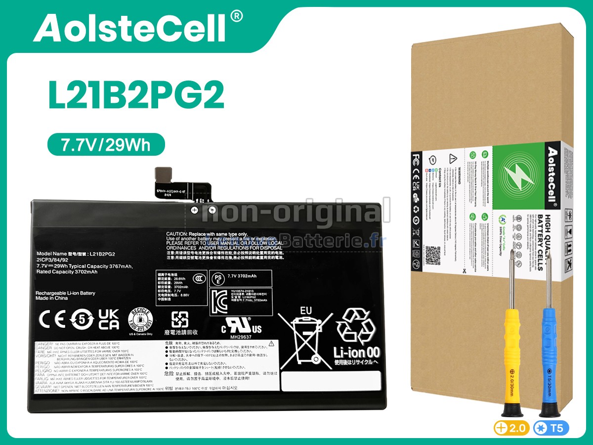 Batterie pour ordinateur portable Lenovo IP DUET 3 CHROME 11Q727-82T6000BIX