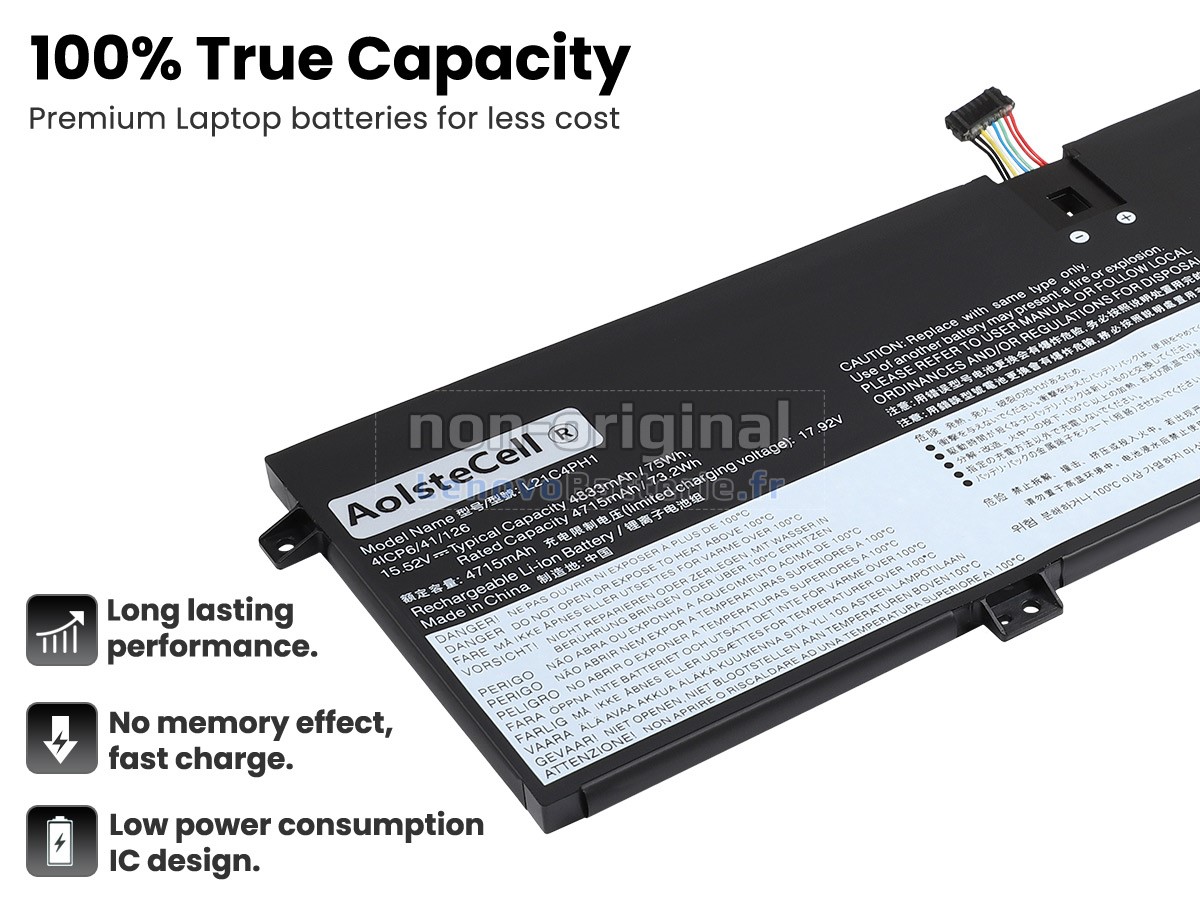 Batterie pour ordinateur portable Lenovo YOGA SLIM 9 14IAP7-82T00013HH