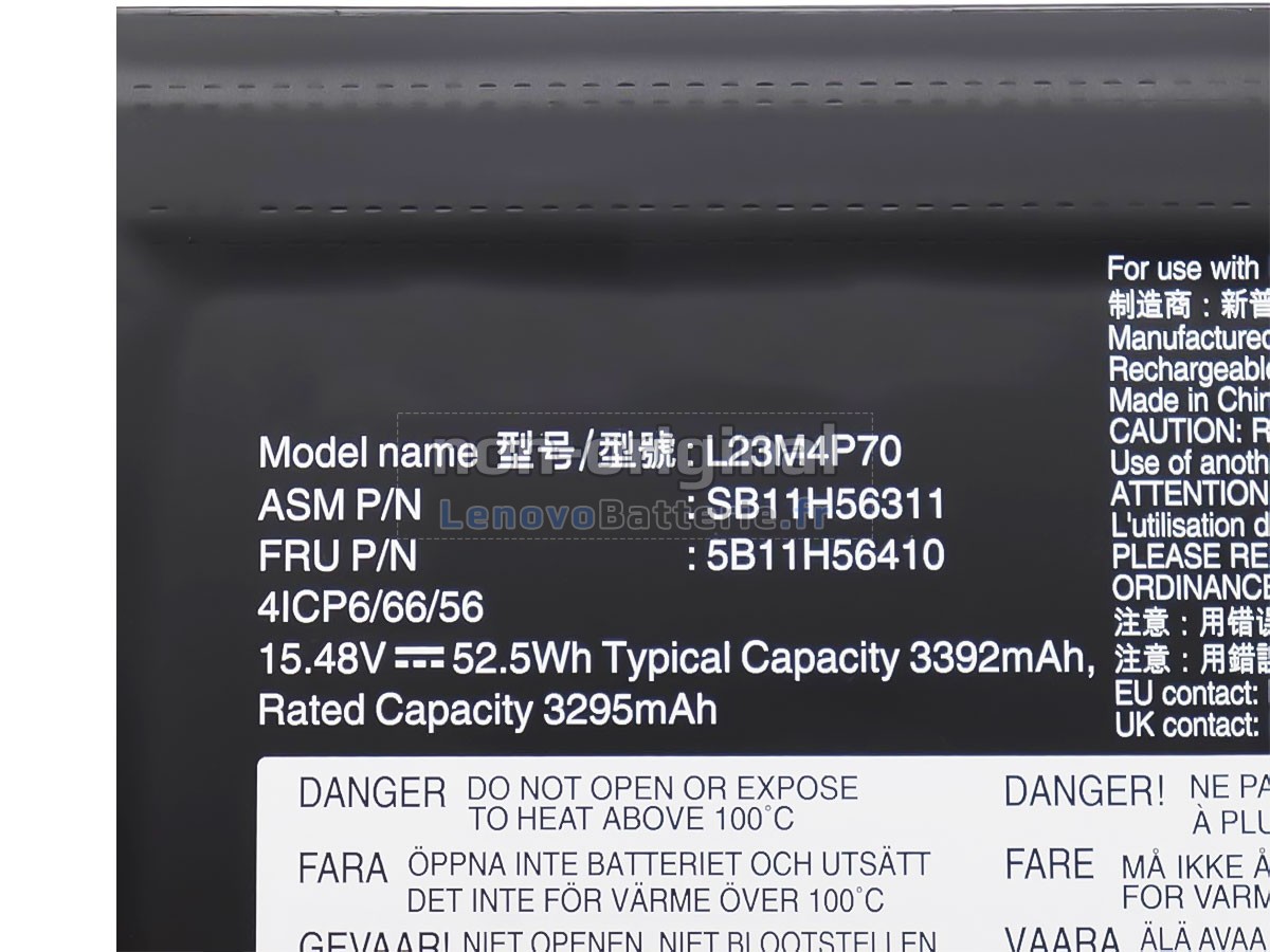 Batterie pour ordinateur portable Lenovo 5B11H56410