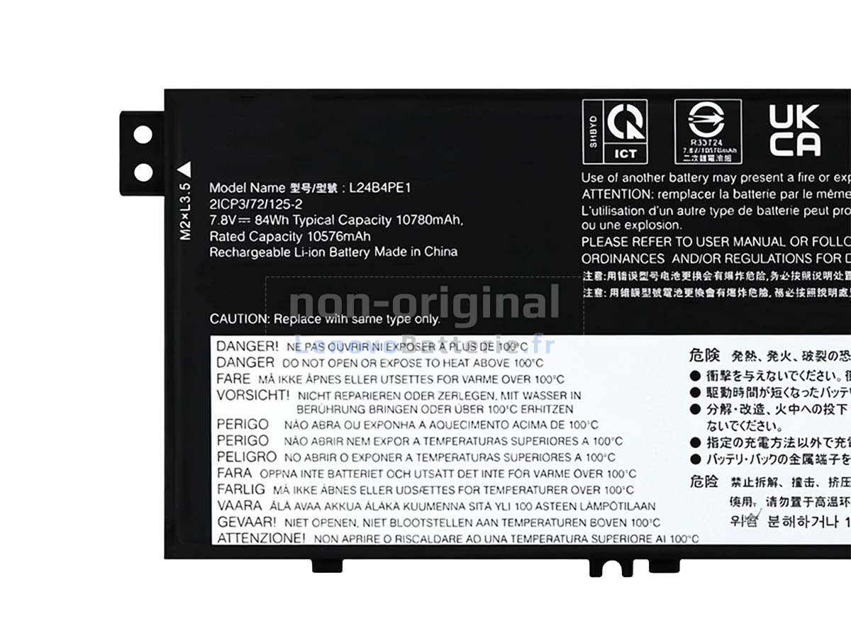 Batterie pour ordinateur portable Lenovo THINKBOOK 16 G7 QOY-21NH