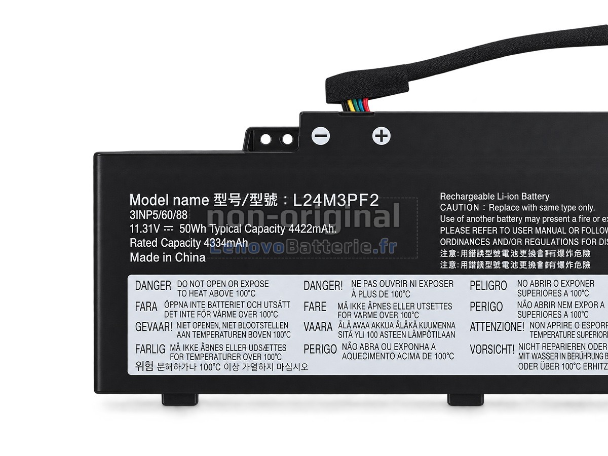 Batterie pour ordinateur portable Lenovo L24C3PF2