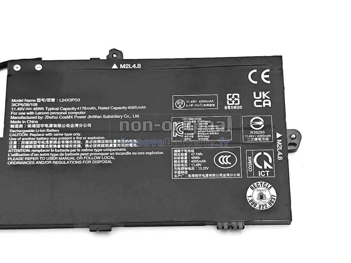 Batterie pour ordinateur portable Lenovo 5B11Q73056
