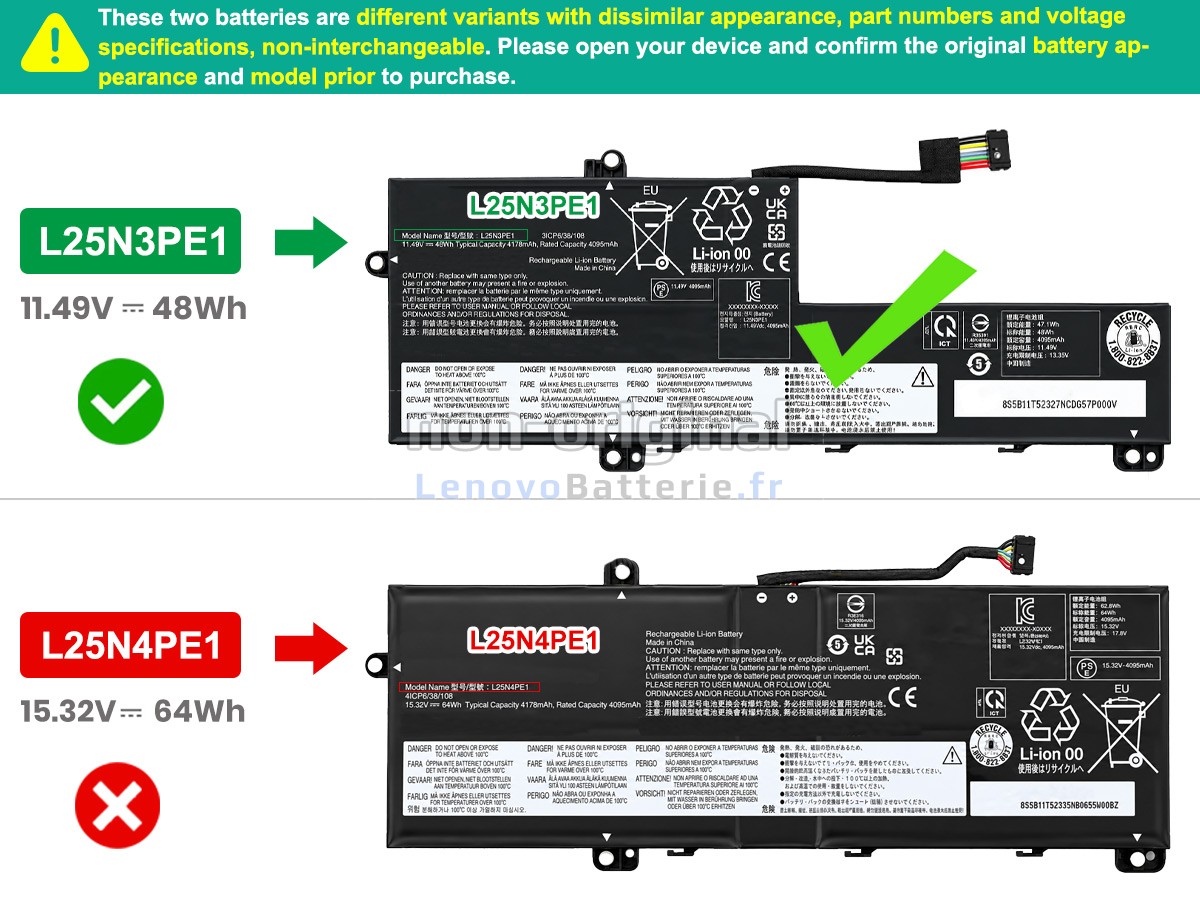 Batterie pour ordinateur portable Lenovo THINKBOOK 14 G9 AHP-21V0