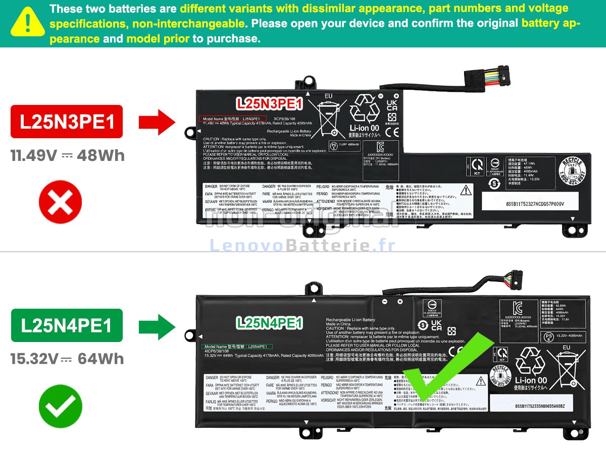 Batterie pour ordinateur portable Lenovo THINKBOOK 14 G9 AHP-21V0